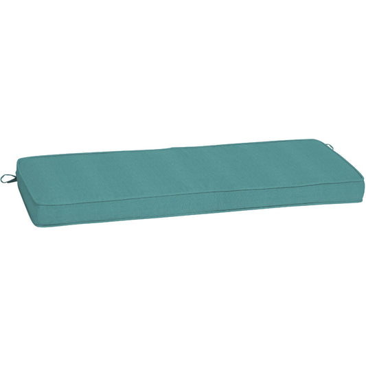 Arden Selections ProFoam 46 In. W. x 3.5 In. H. x 18 In. L. Acrylic Outdoor Bench Cushion, Surf Turquoise