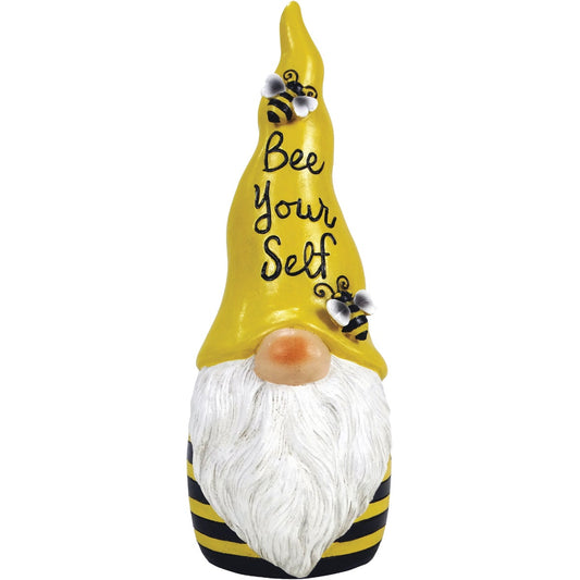 Alpine 12 In. H. Polyresin Bee Yourself Garden Gnome Statue