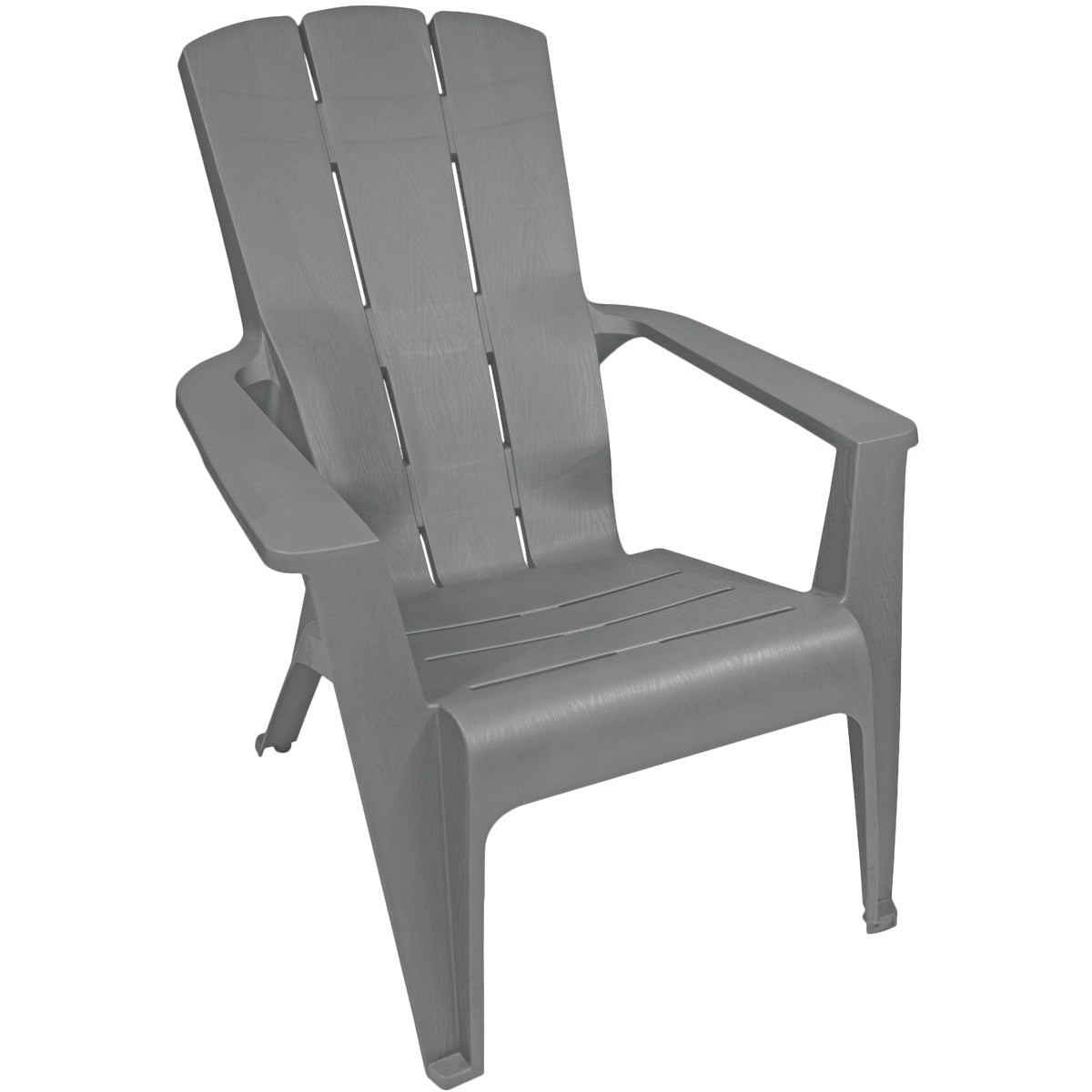 Gracious Living Neutral Gray Contour Adirondack Chair