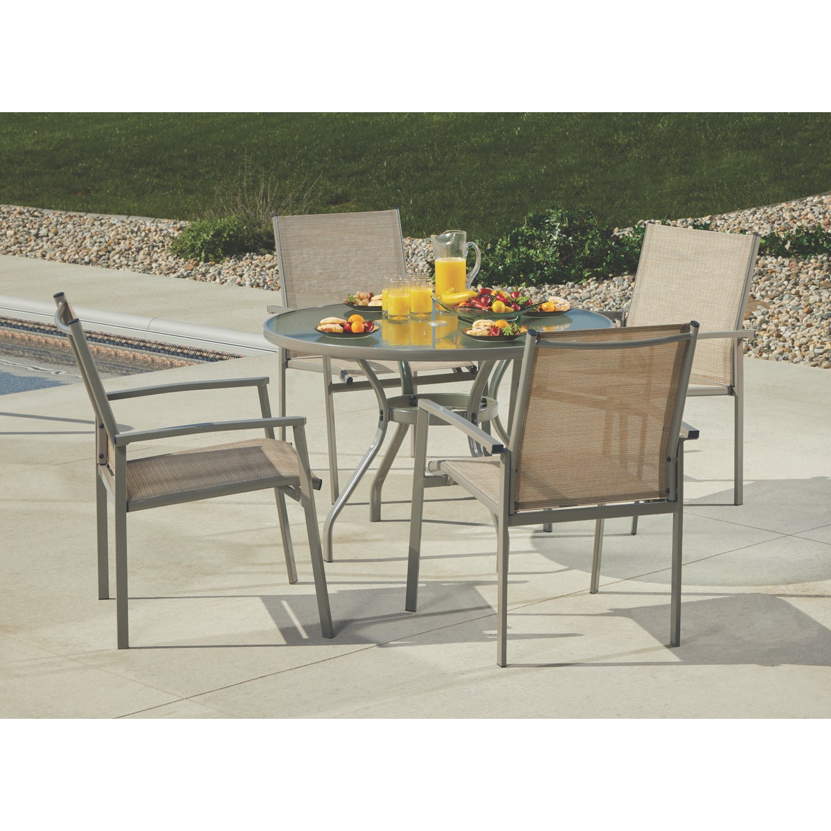 Outdoor Expressions Mayberry 5-Piece Steel Dining Set