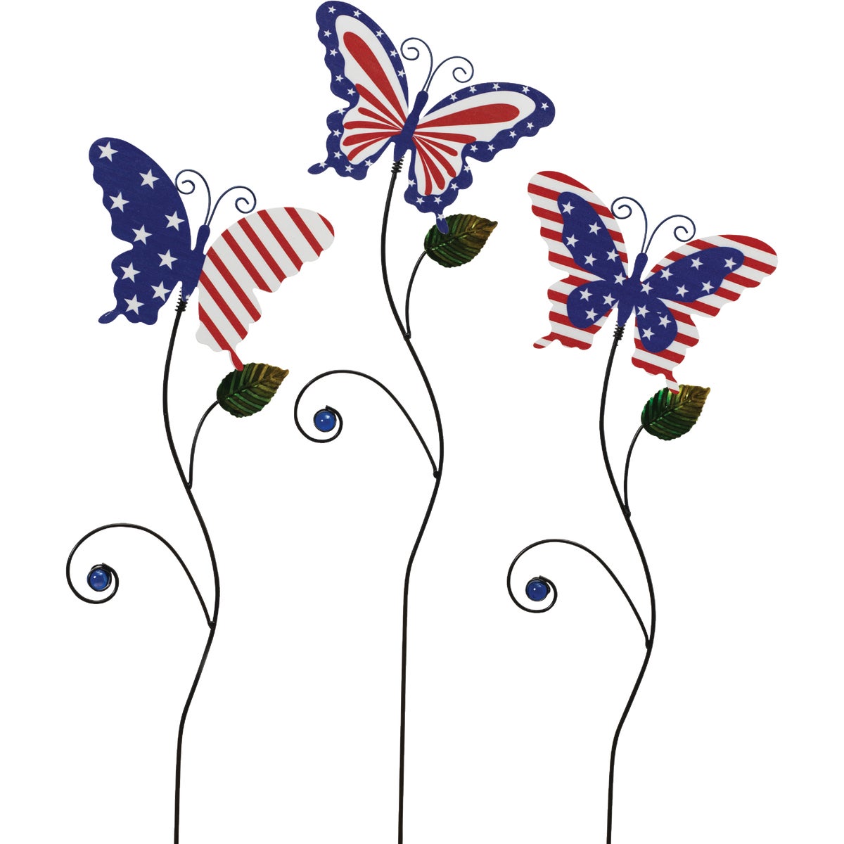 Gerson Spring GIL 29.1 In. H. Patriotic Butterfly Yard Stake