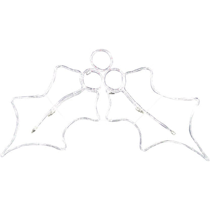 Alpine 36 In. Red & Green Motion LED Holly Leaves Lighted Decoration