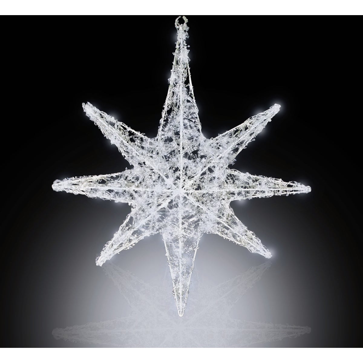 Alpine 24 In. Cool White LED 3D Christmas Star Lighted Decoration