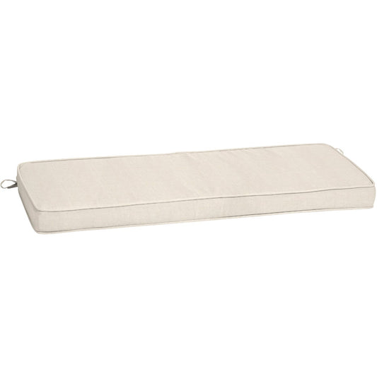 Arden Selections ProFoam 46 In. W. x 3.5 In. H. x 18 In. L. Acrylic Outdoor Bench Cushion, Sand