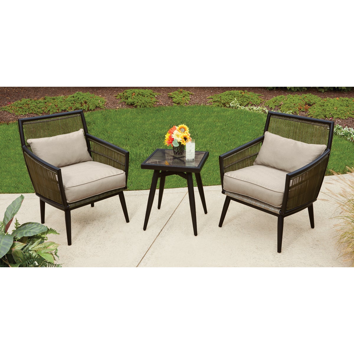 Outdoor Expressions Adams 3-Piece Chat Set