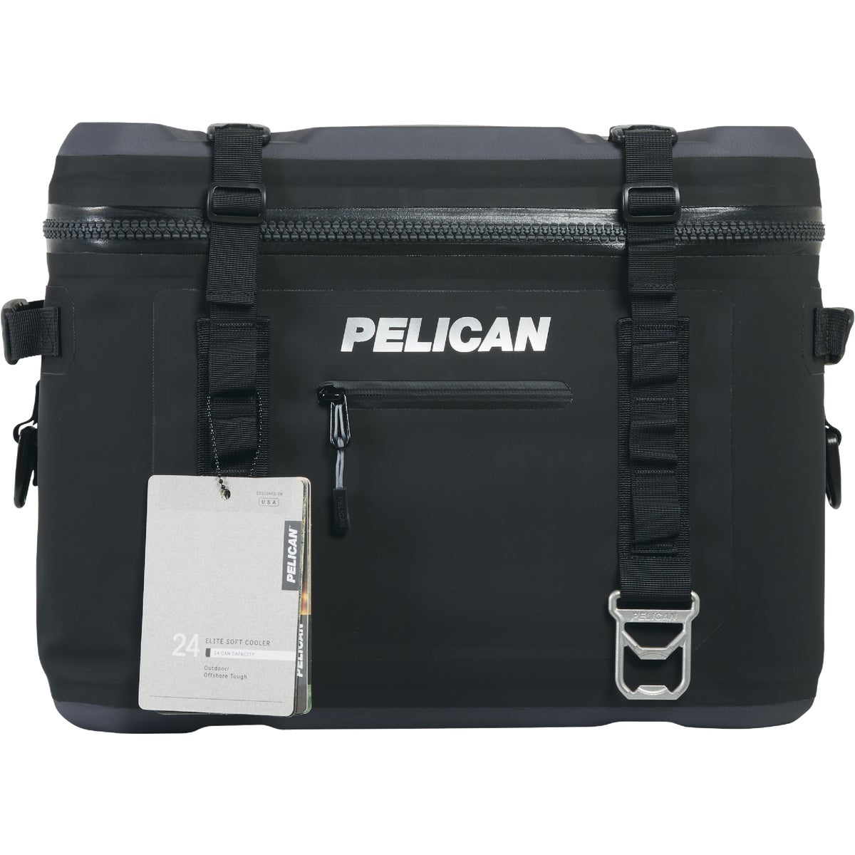 PELICAN Elite 24-Can Soft-Side Cooler, Black