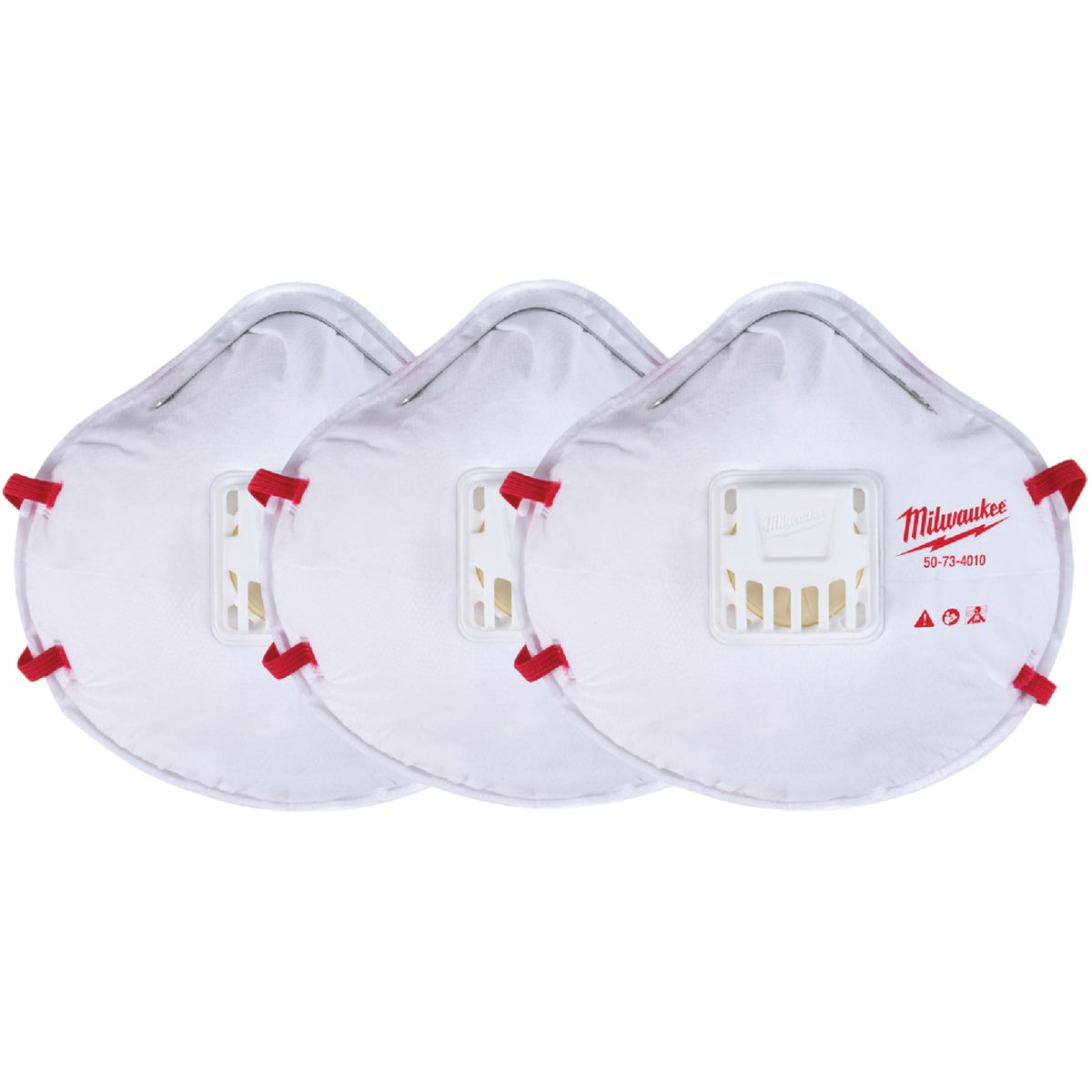 Milwaukee Disposable N95 Valved Respirator (3-Pack)
