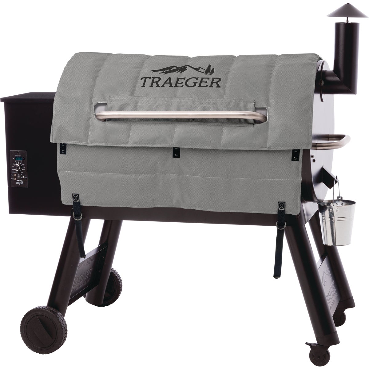 Traeger Pro 34 44 In. Gray Foil-Backed Heat-Resistant Fabric Insulated Blanket Grill Cover