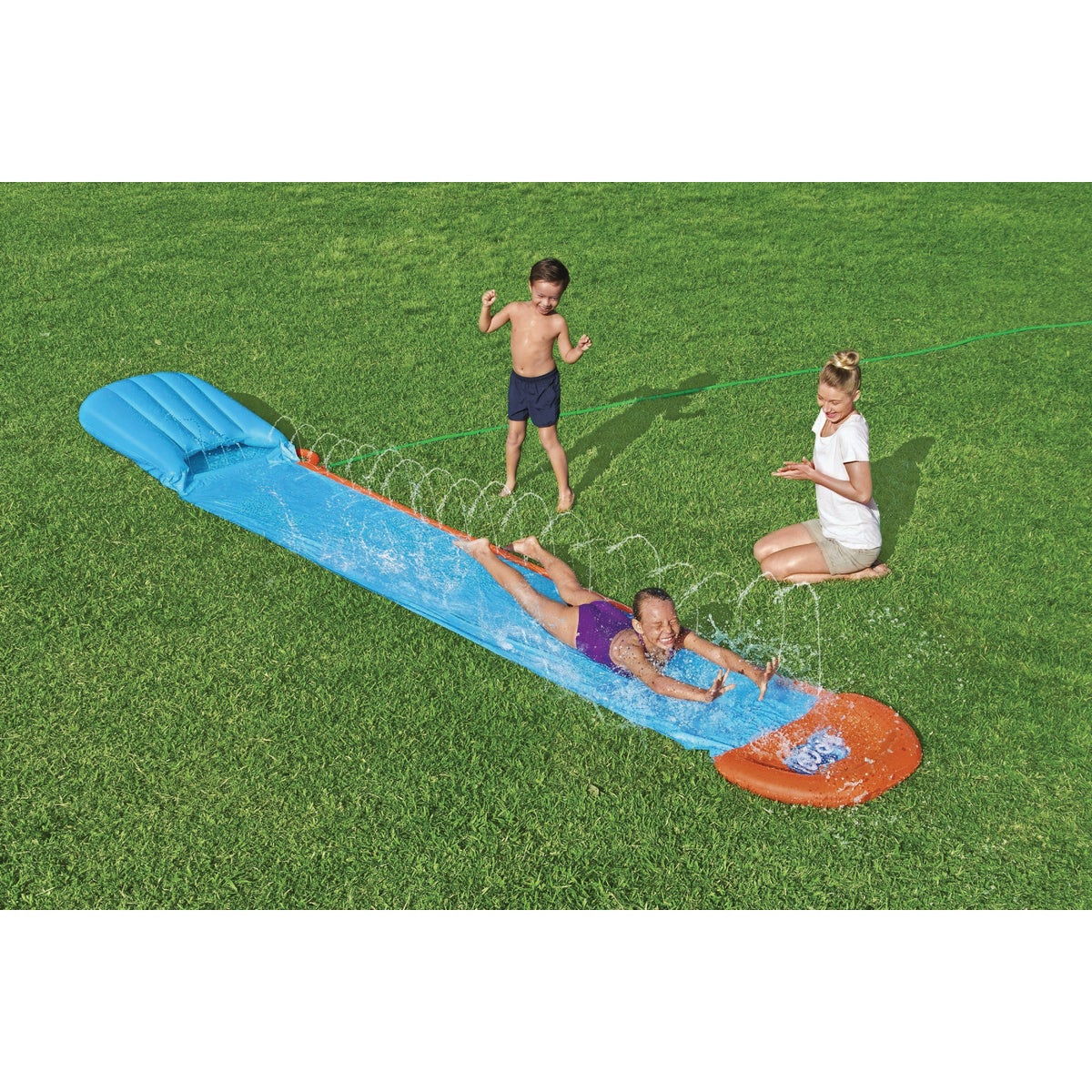 H2OGO! Tsunami Splash Ramp 16 Ft. Single Water Slide