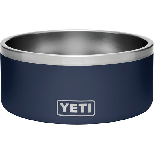 Yeti Boomer 8 Stainless Steel Round 8 C. Dog Food Bowl, Navy