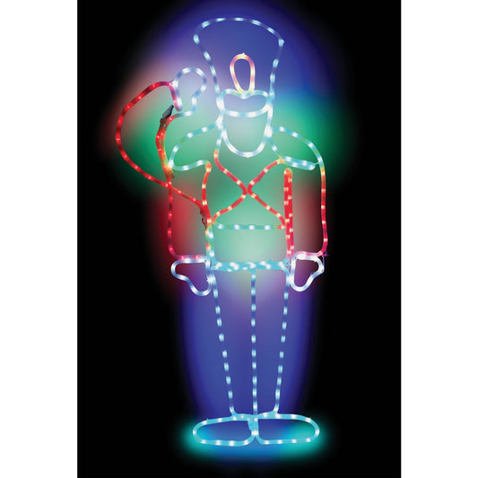 Alpine 45 In. Motion Multi-Color LED Nutcracker Lighted Decoration