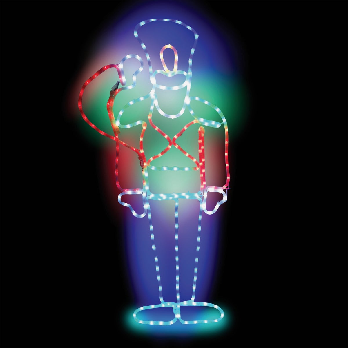 Alpine 45 In. Motion Multi-Color LED Nutcracker Lighted Decoration