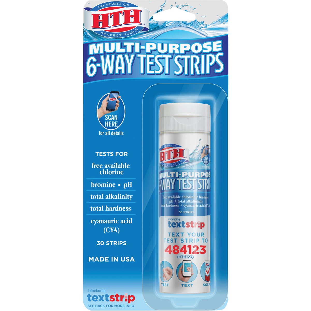 HTH Multi-Purpose 6-Way Chemical Test Strips (30-Count)