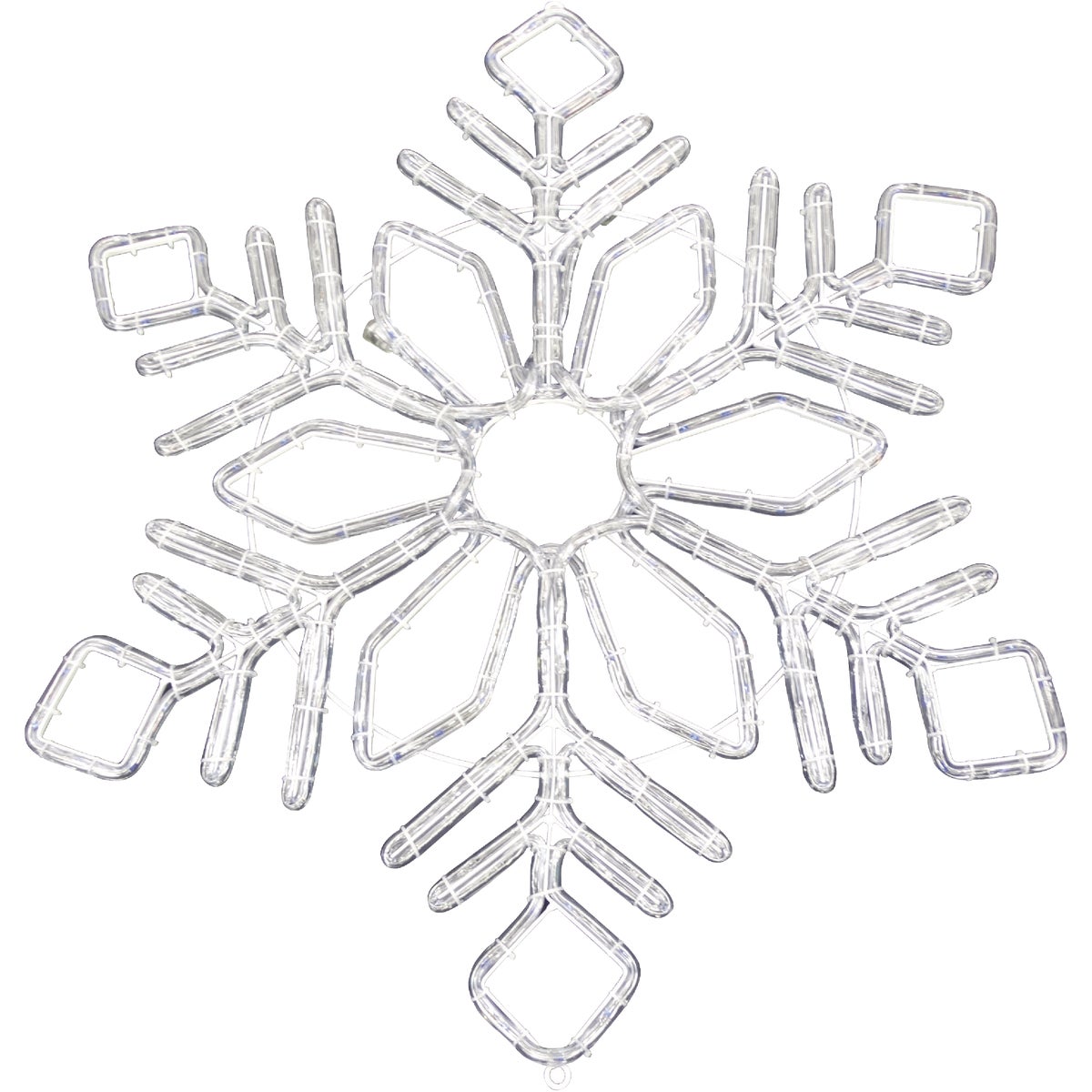 Alpine 32 In. Cool White & Blue Motion LED Snowflake Lighted Decoration