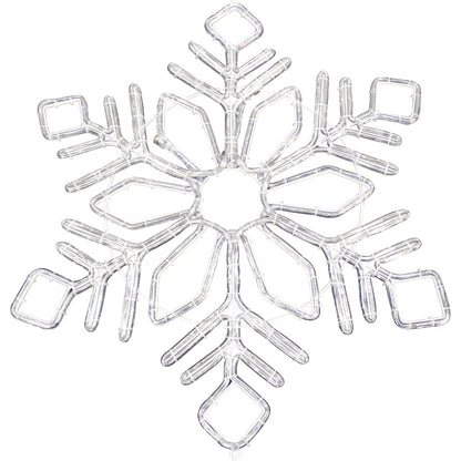 Alpine 32 In. Cool White & Blue Motion LED Snowflake Lighted Decoration