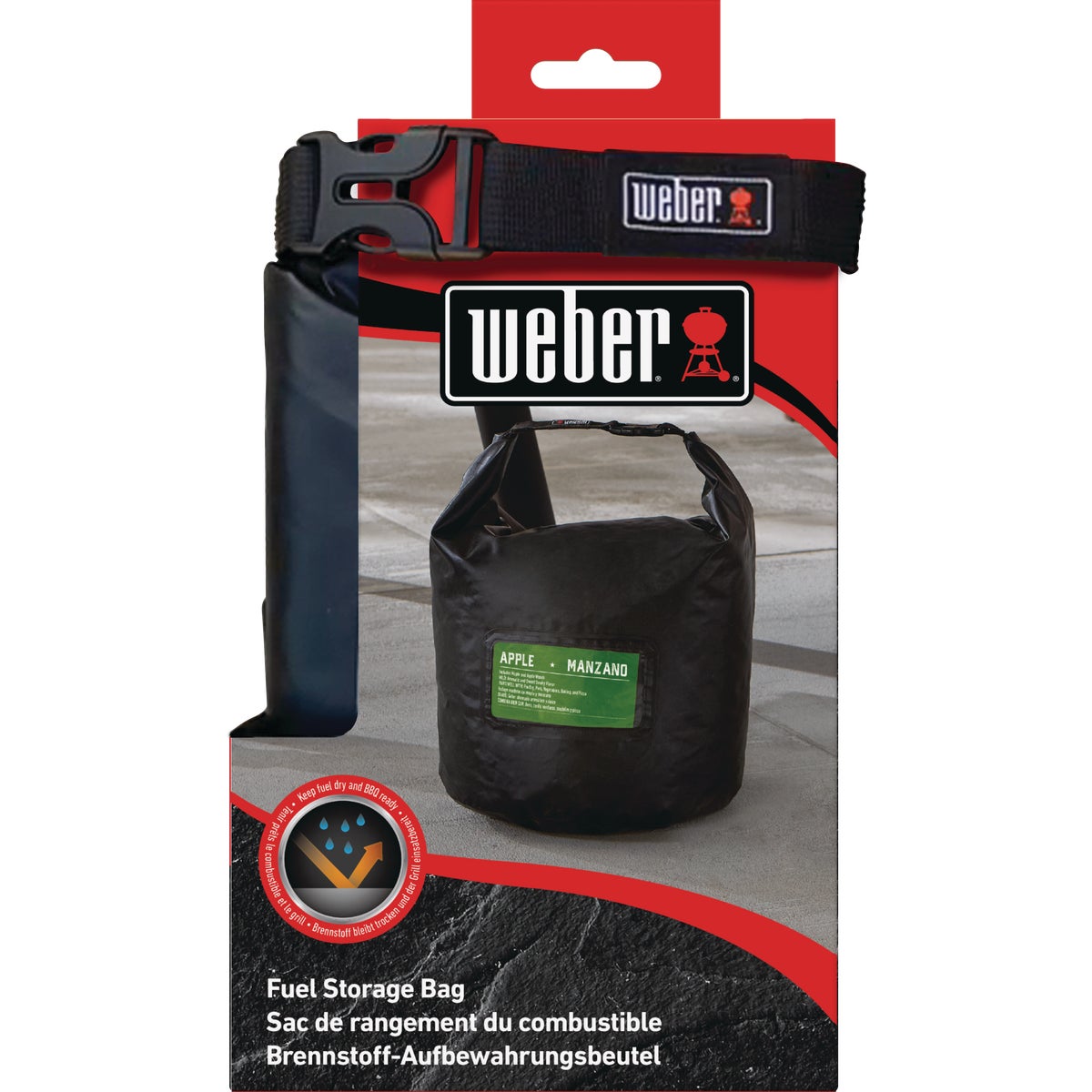 Weber 20 Lb. Capacity 11.8 In. W. x 18.8 In. L. Polyester Pellet/Charcoal Storage Bag