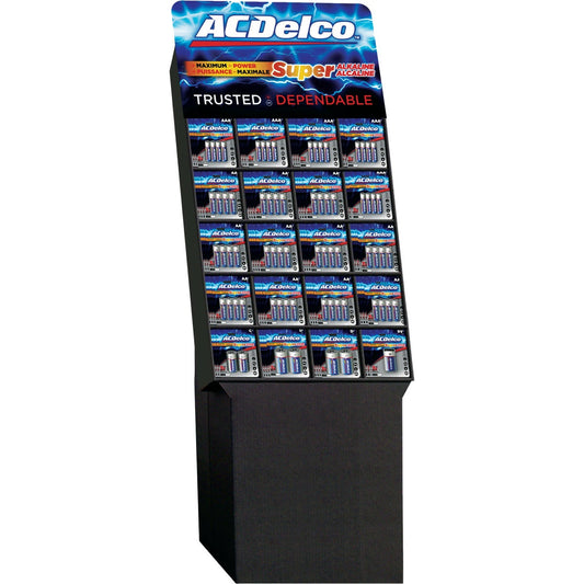 ACDelco Super AA/AAA/C/D/9V Assorted Alkaline Battery Floor Display