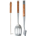 Traeger Rosewood Handle Stainless Steel 3-Piece Barbecue Tool Set