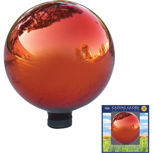 Alpine 10 In. Dia. Electric Red Glass Gazing Globe