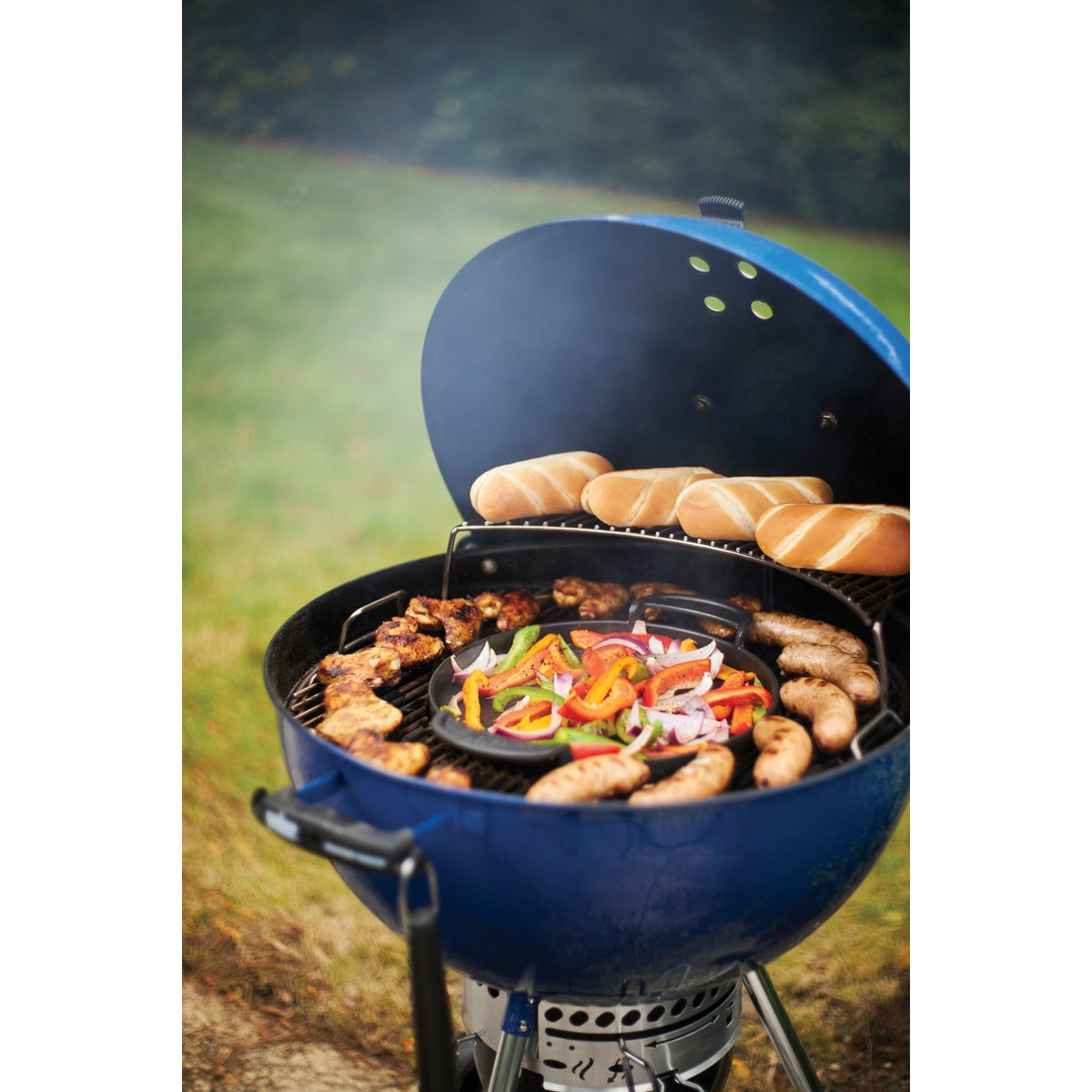 Weber Master-Touch 22 In. Dia. Deep Ocean Blue Charcoal Grill