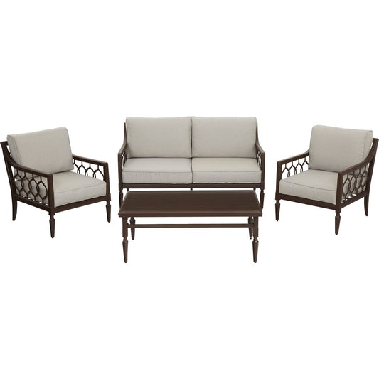 Outdoor Expressions Brookfield 4-Piece Deep Seating Chat Set