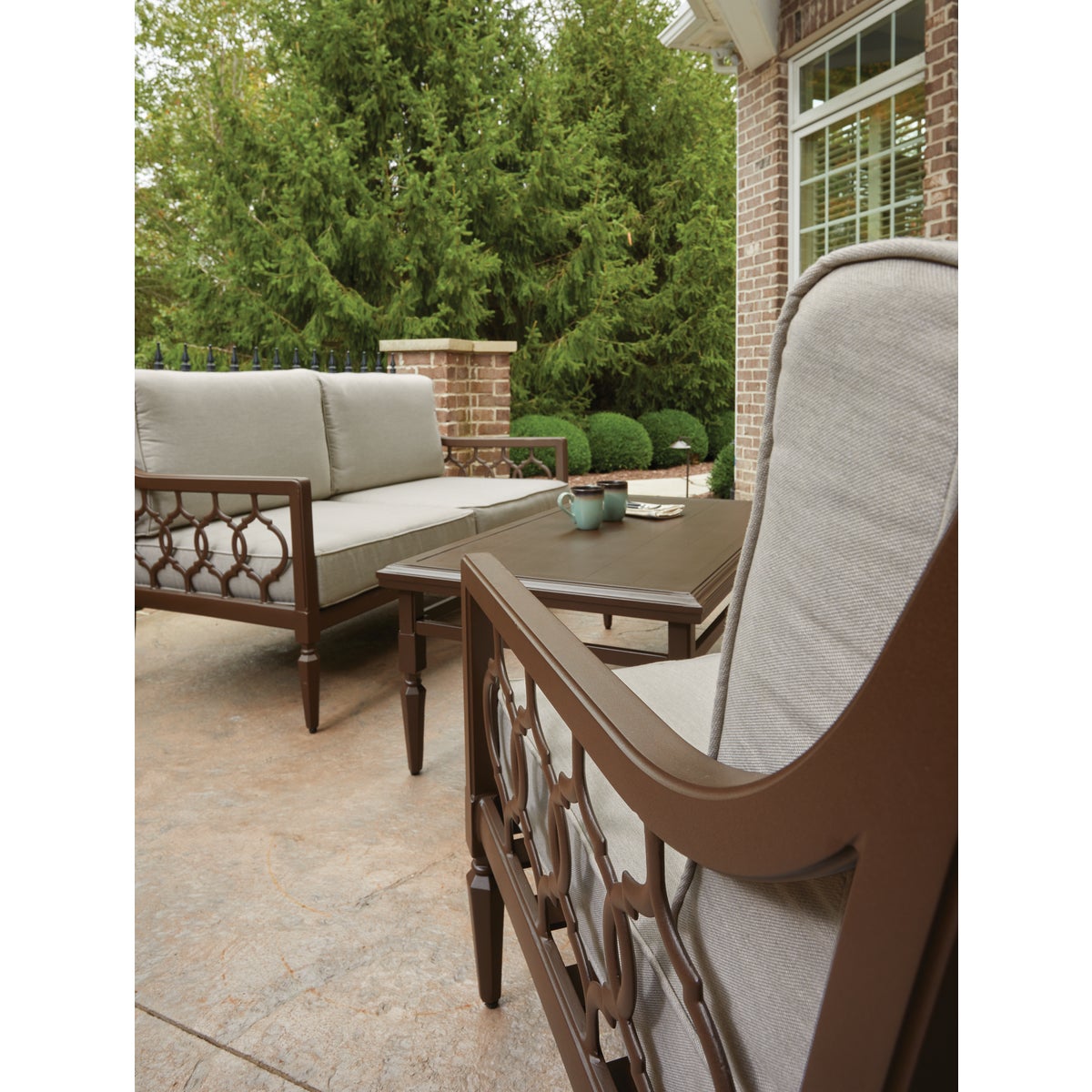 Outdoor Expressions Brookfield 4-Piece Deep Seating Chat Set