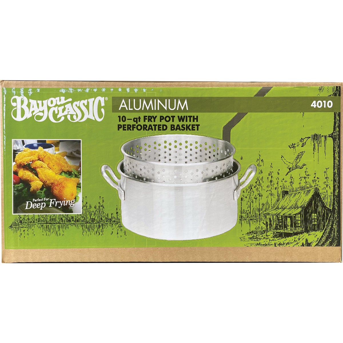 Bayou Classic 10 Qt. Aluminum Outdoor Fryer Pot