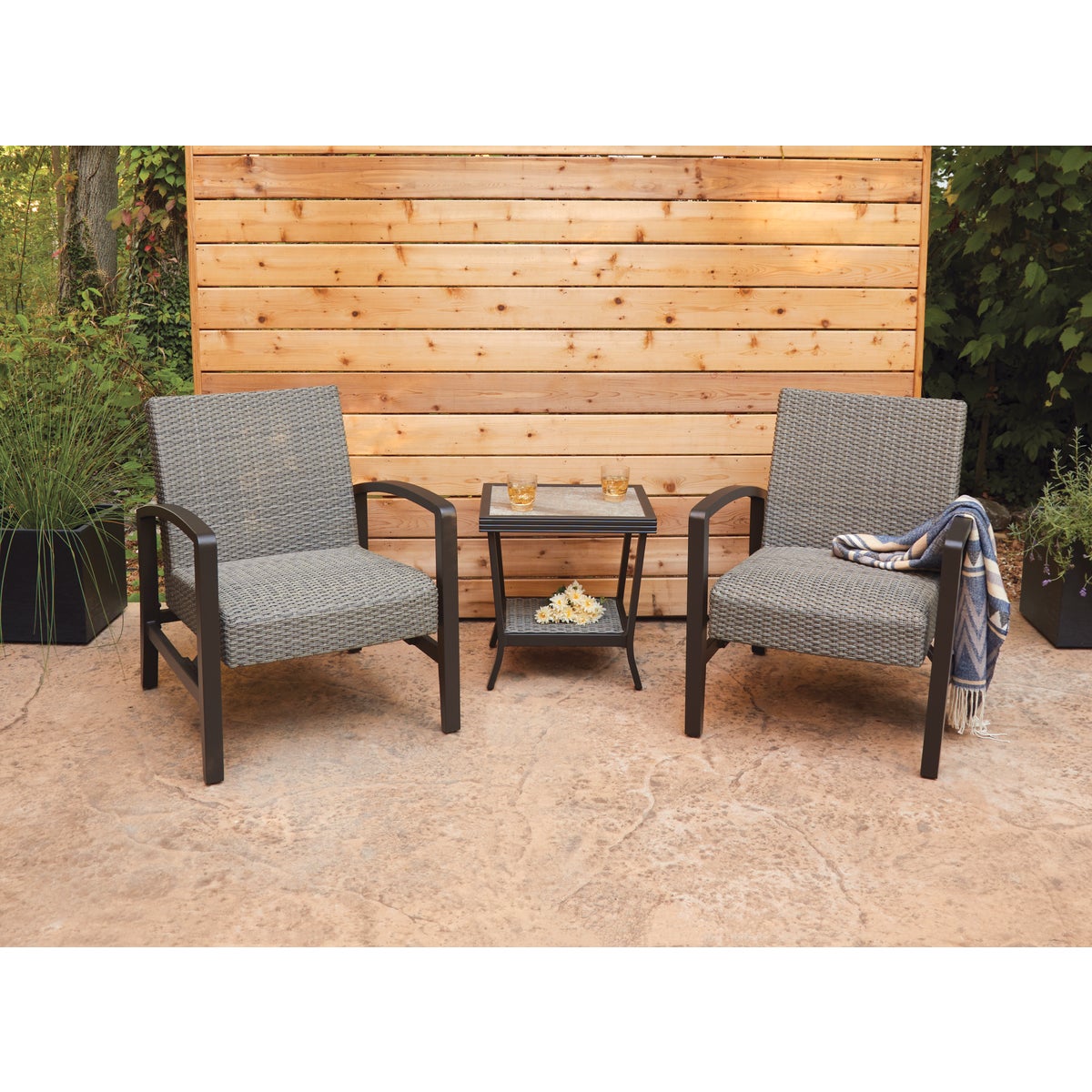 Outdoor Expressions Frontera 3-Piece Chat Set