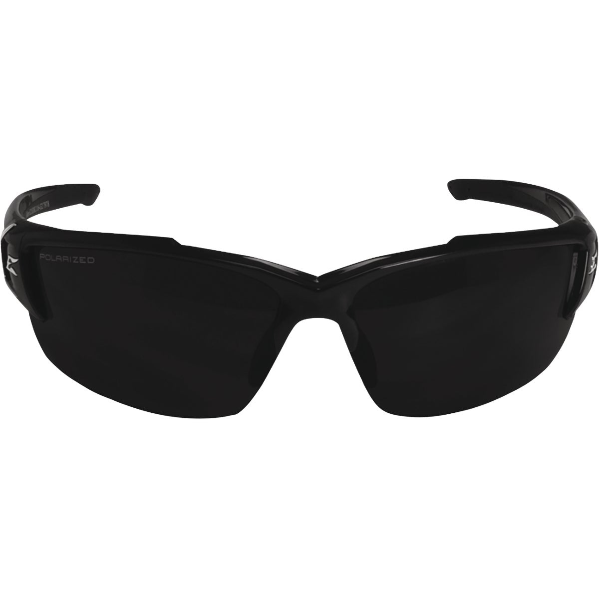 Edge Eyewear Khor G2 Black Frame Safety Glasses with Polarized Smoke Vapor Shield Lenses