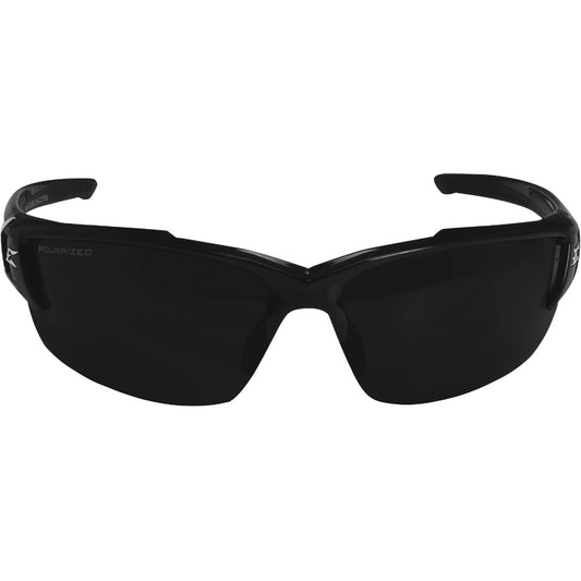 Edge Eyewear Khor G2 Black Frame Safety Glasses with Polarized Smoke Vapor Shield Lenses