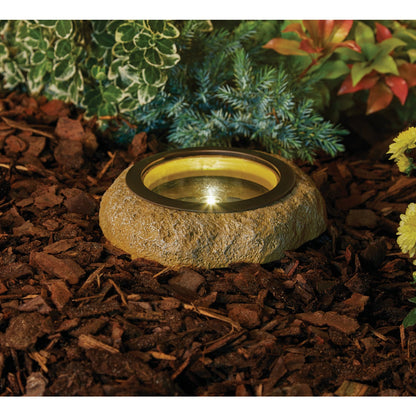 Moonrays Tan Polyresin LED Well Light (2-Pack)