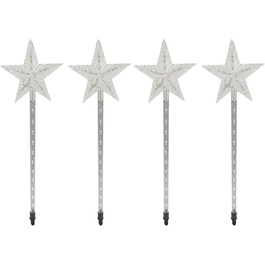 Alpine 25 In. LED Shooting Star Garden Stake (4-Pack)