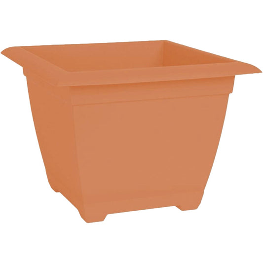 Bloem Ocean Series Dayton 15 In. Recycled Ocean Plastic Coral Square Planter