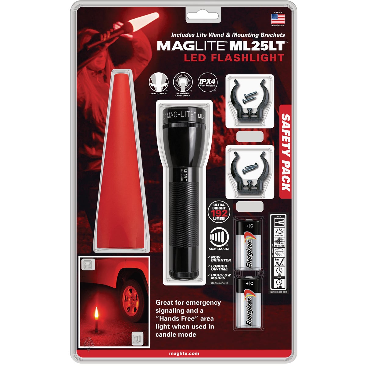 Maglite ML25L 2C LED Flashlight Safety Pack