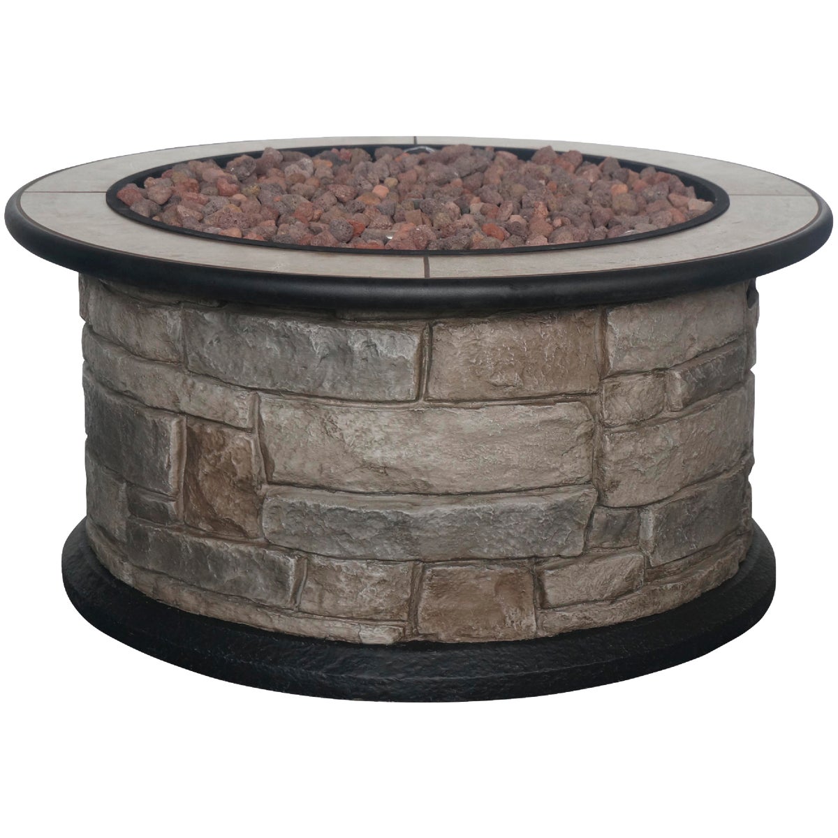 Bond Wellsville 36 In. Round Steel Gas Fire Pit