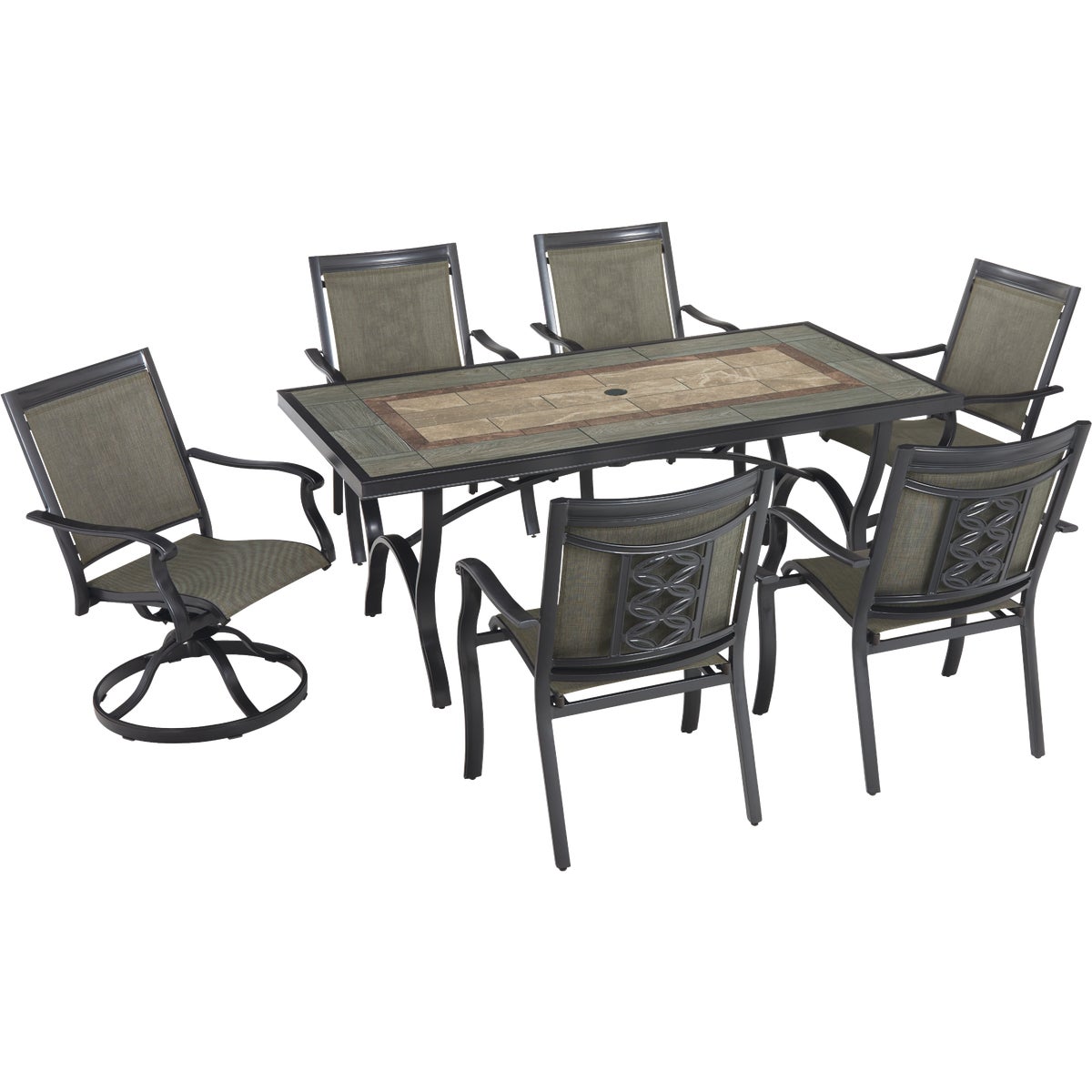 Outdoor Expressions Fremont 7-Piece Aluminum Dining Set