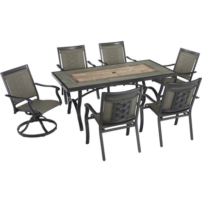 Outdoor Expressions Fremont 7-Piece Aluminum Dining Set