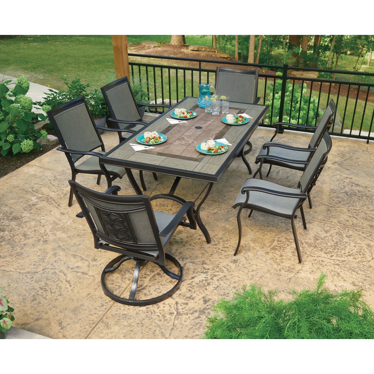 Outdoor Expressions Fremont 7-Piece Aluminum Dining Set