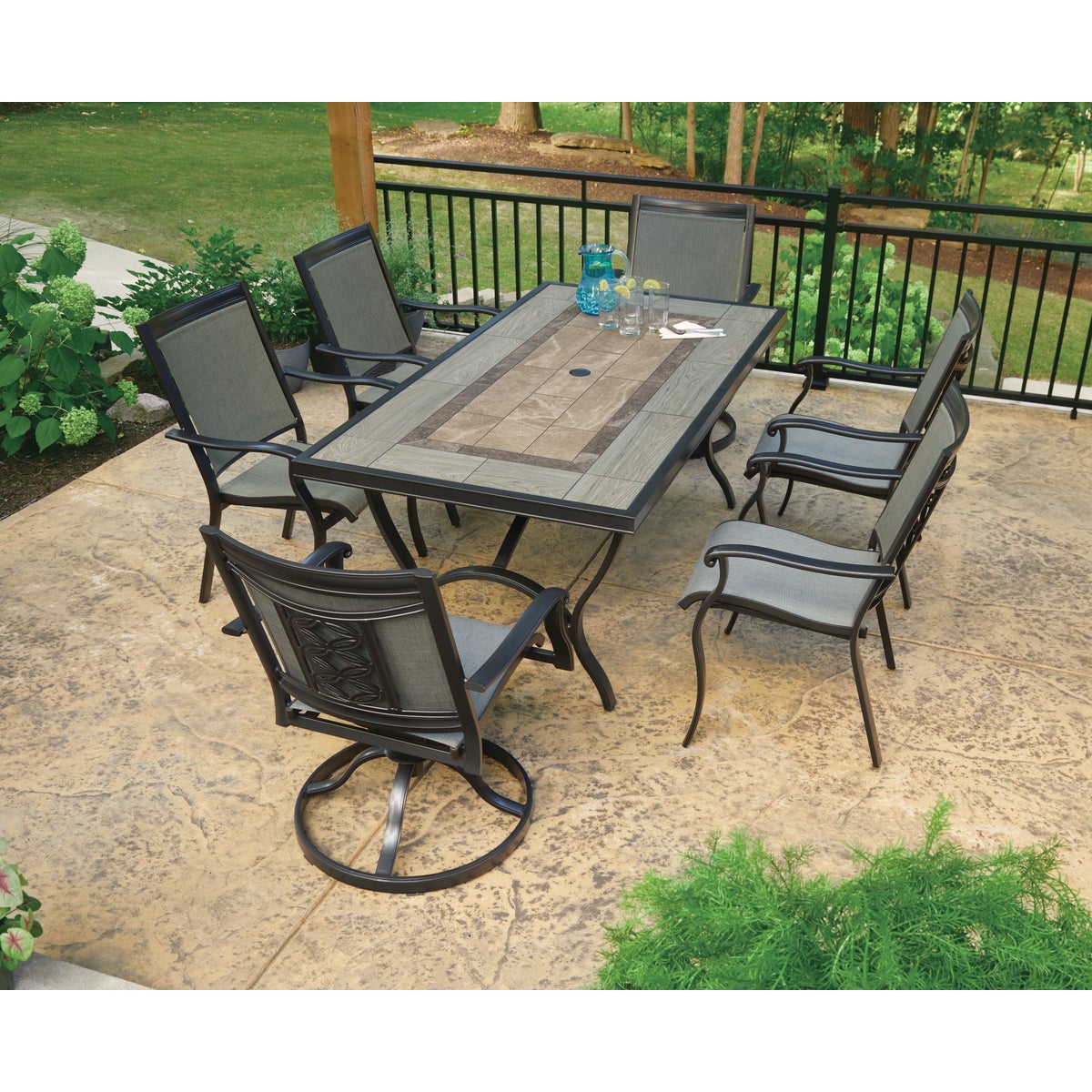 Outdoor Expressions Fremont 7-Piece Aluminum Dining Set