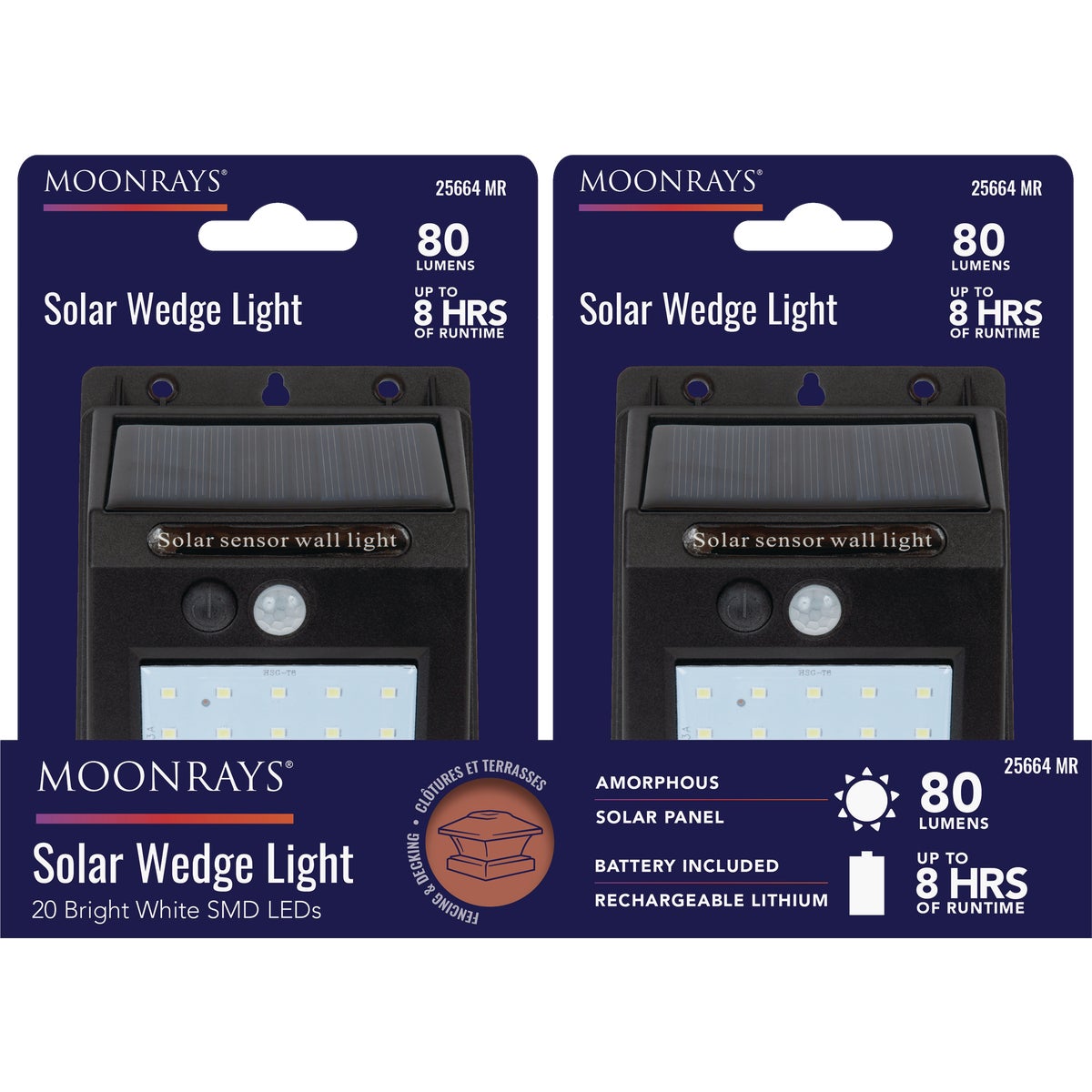 Moonrays SMD LED Solar Motion Sensor Wedge Light