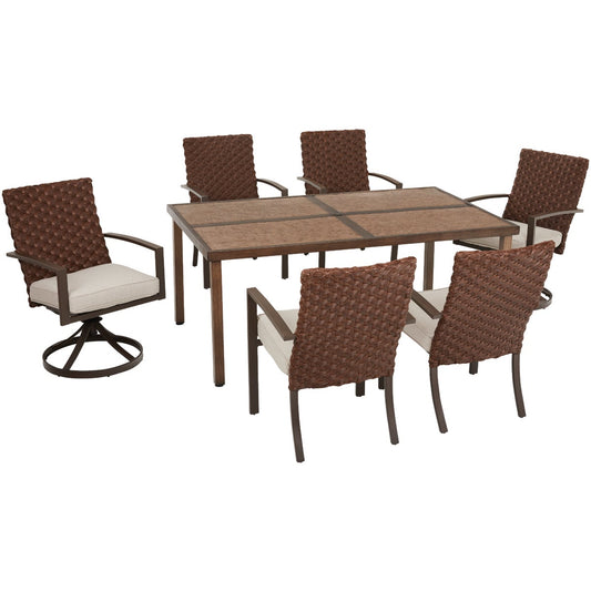 Pacific Casual Addison 7-Piece Dining Set