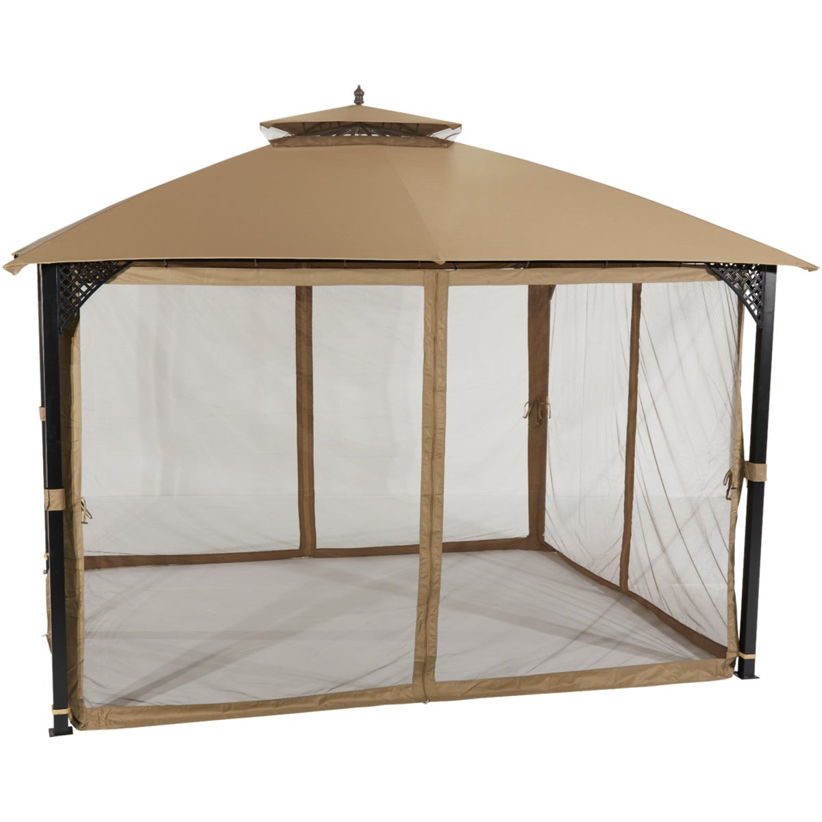 Outdoor Expressions 10 Ft. x 12 Ft. Art Steel Gazebo