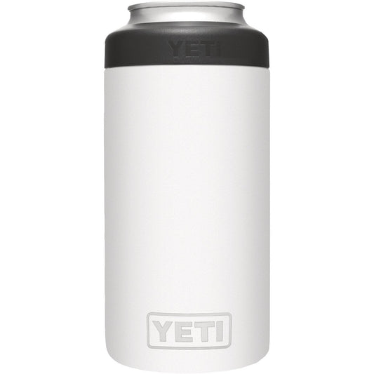 Yeti Rambler Colster Tall 16 Oz. White Stainless Steel Insulated Drink Holder with Load-And-Lock Gasket