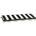 Arden Selections ProFoam 46 In. W. x 3.5 In. H. x 18 In. L. Acrylic Outdoor Bench Cushion, Onyx Black Cabana