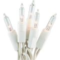 J Hofert Clear 600-Bulb Mini Incandescent Garland Light Set with White Wire