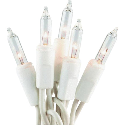 J Hofert Clear 600-Bulb Mini Incandescent Garland Light Set with White Wire