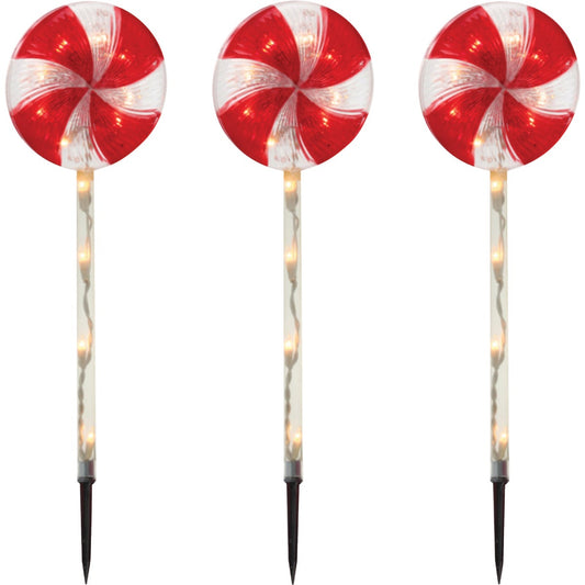 Danson Decor 28 In. Lollipop Incandescent Path Light Set (3 per set)