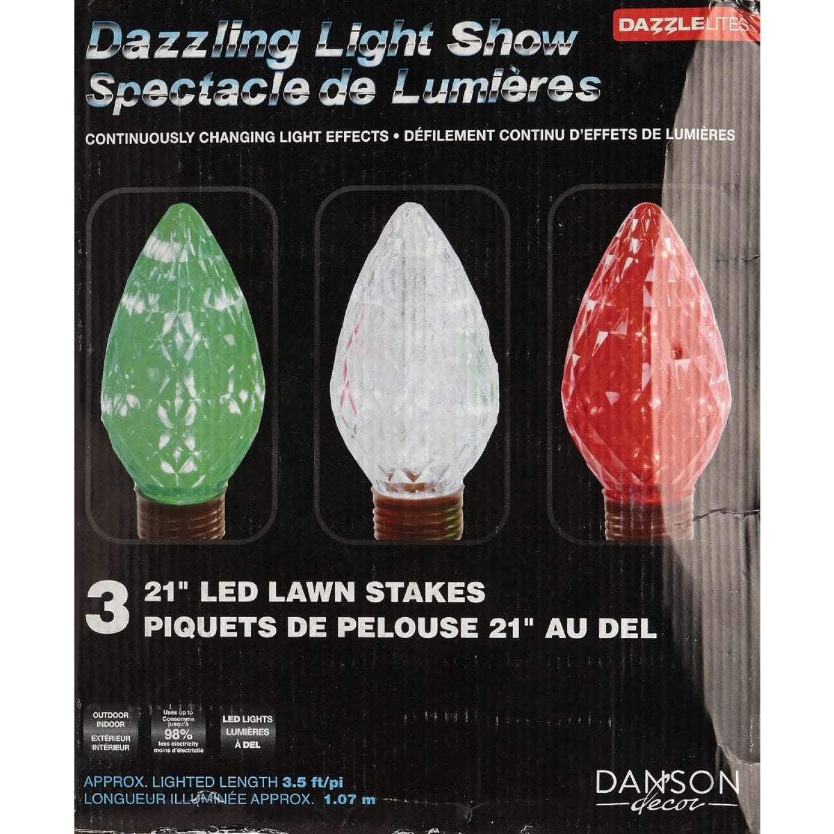 Danson Decor 21 In. Jumbo C9 LED Path Light Set (3 per set)
