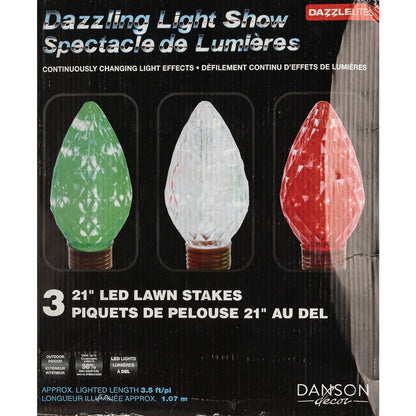 Danson Decor 21 In. Jumbo C9 LED Path Light Set (3 per set)