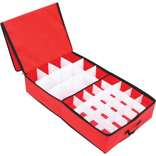 St. Nick's Choice 30 In. L. Polyester Christmas Ornament Storage Container